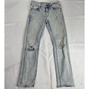American Eagle Outfitters AE Denim Jeans Slim Extreme Flex Ripped 26x28 Thrashed